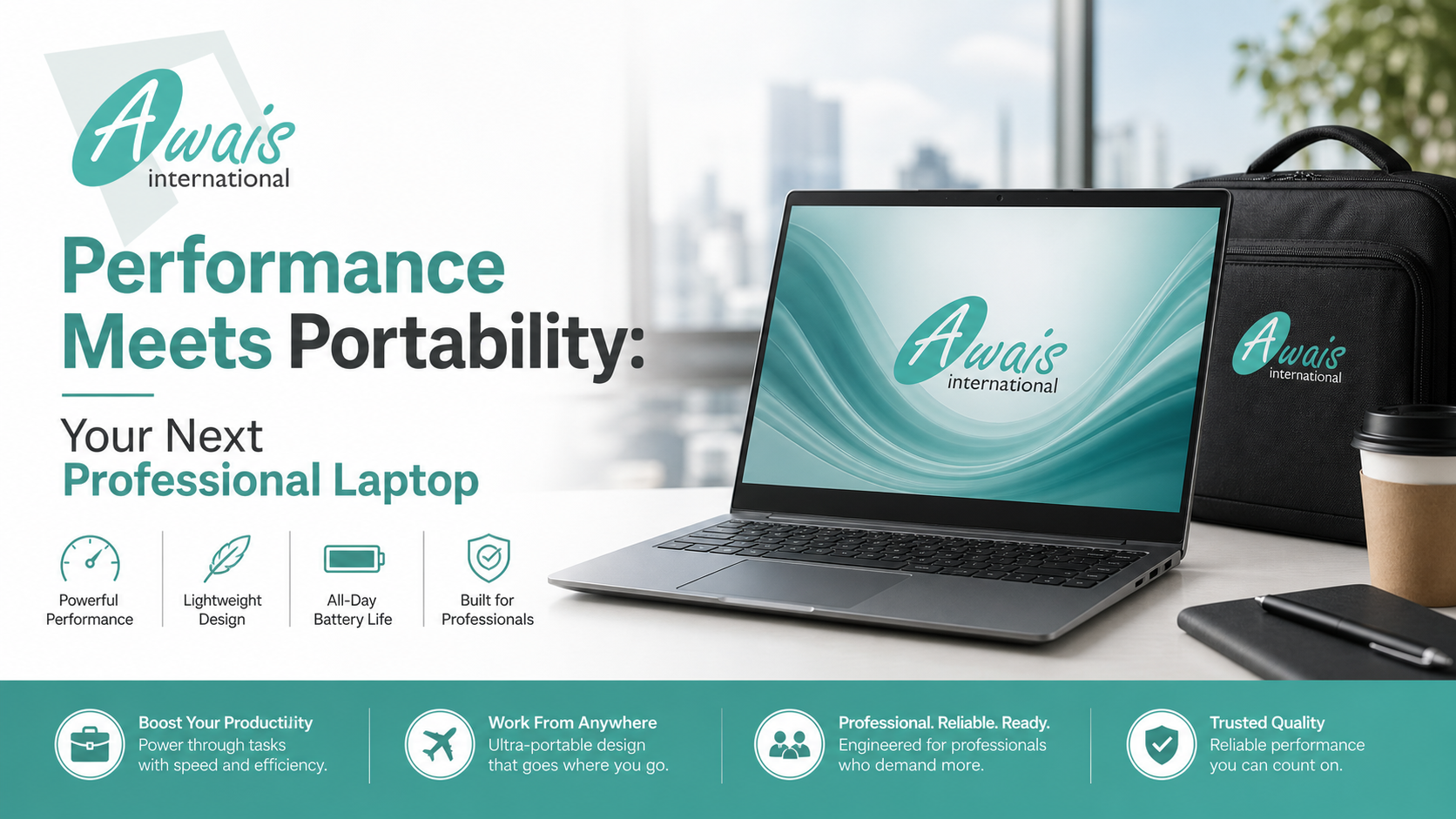 Portable Professional Laptop Awais International