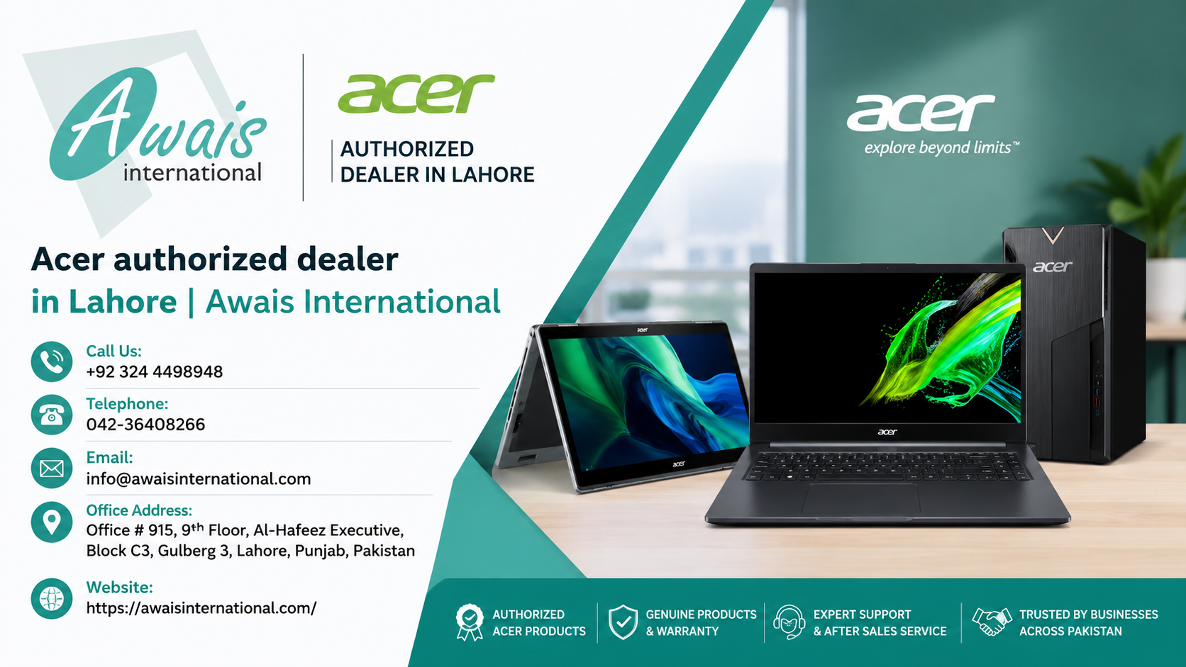 Acer Authorized Dealer in Lahore