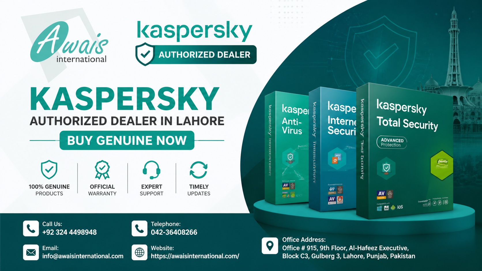 Kaspersky Authorized Dealer in Lahore