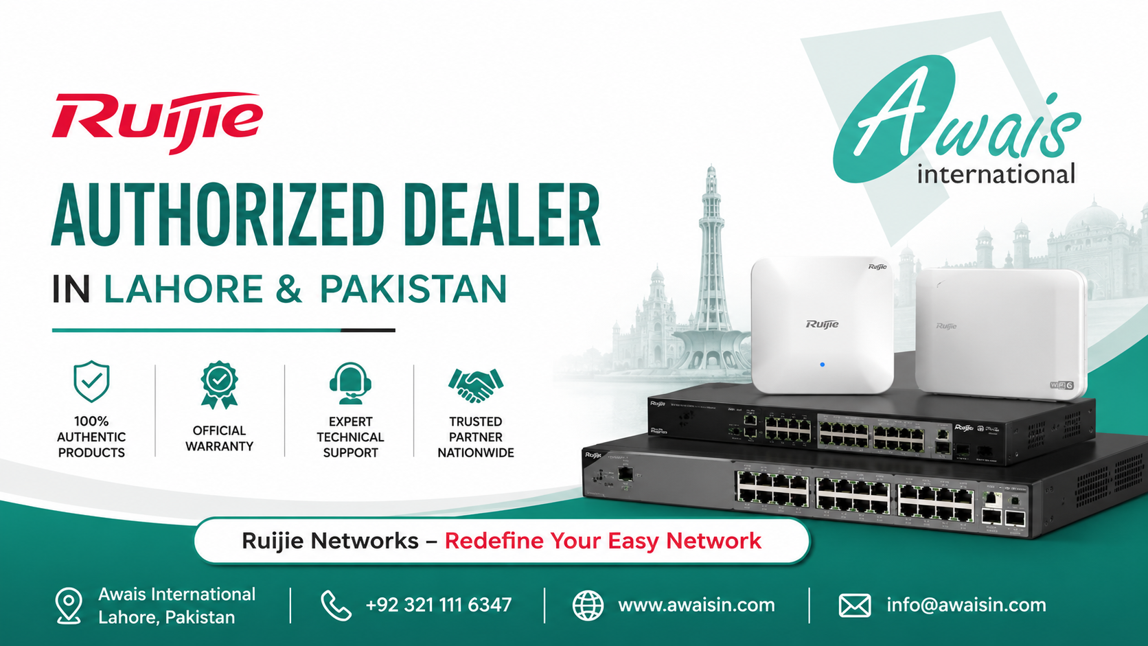 Ruijie Authorized Dealer in Lahore