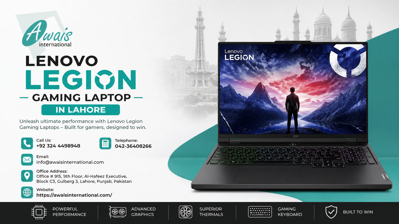 Lenovo Legion Gaming Laptop in Lahore