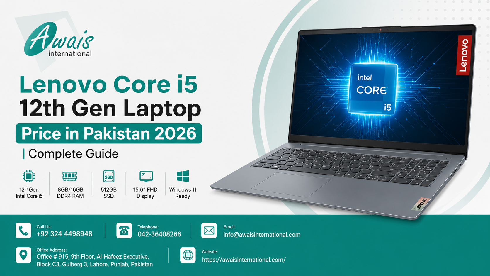 lenovo core i5 laptop price in pakistan Awais International