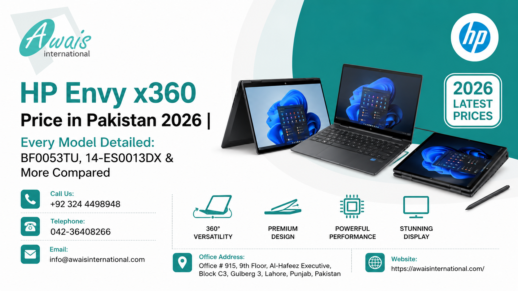 HP Envy x360 Price in Pakistan