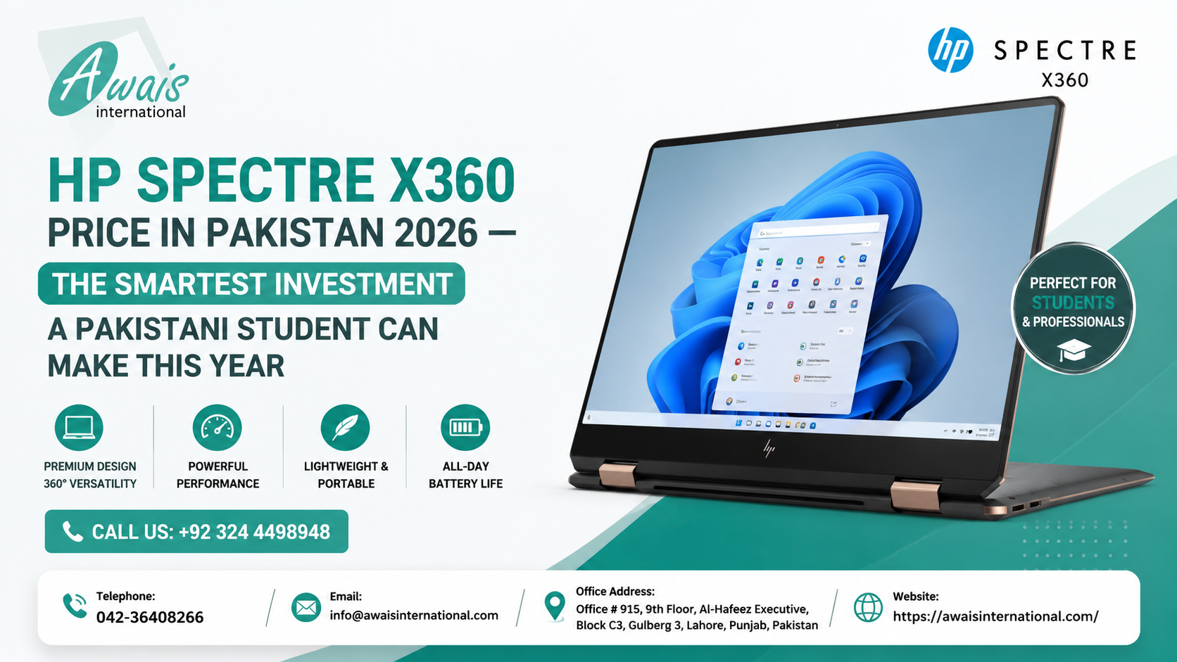HP Spectre X360 Price in Pakistan