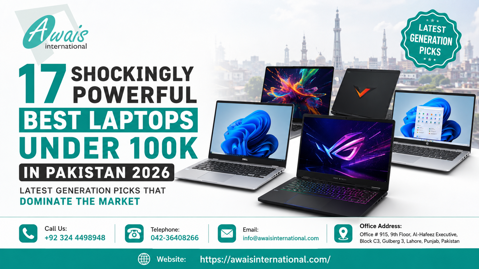 Top 17 Laptops Under 100k in Pakistan