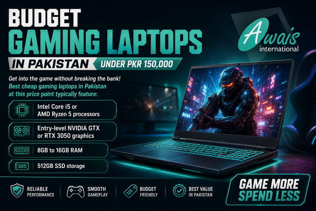 Budget Gaming Laptops in Pakistan (Under PKR 150,000) by Awais International