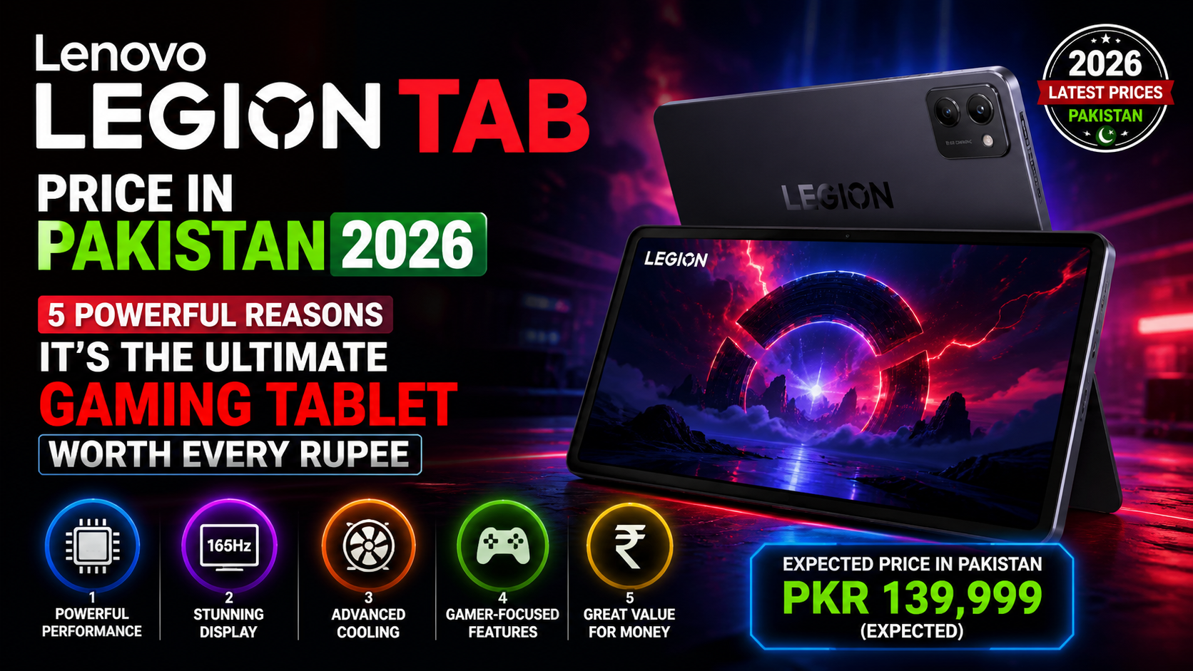 lenovo legion tab price in lahore