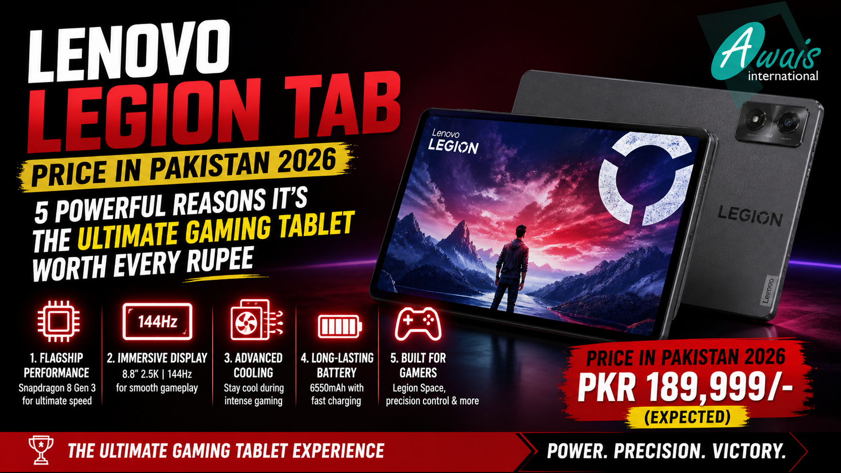 lenovo legion tab price in pakistan