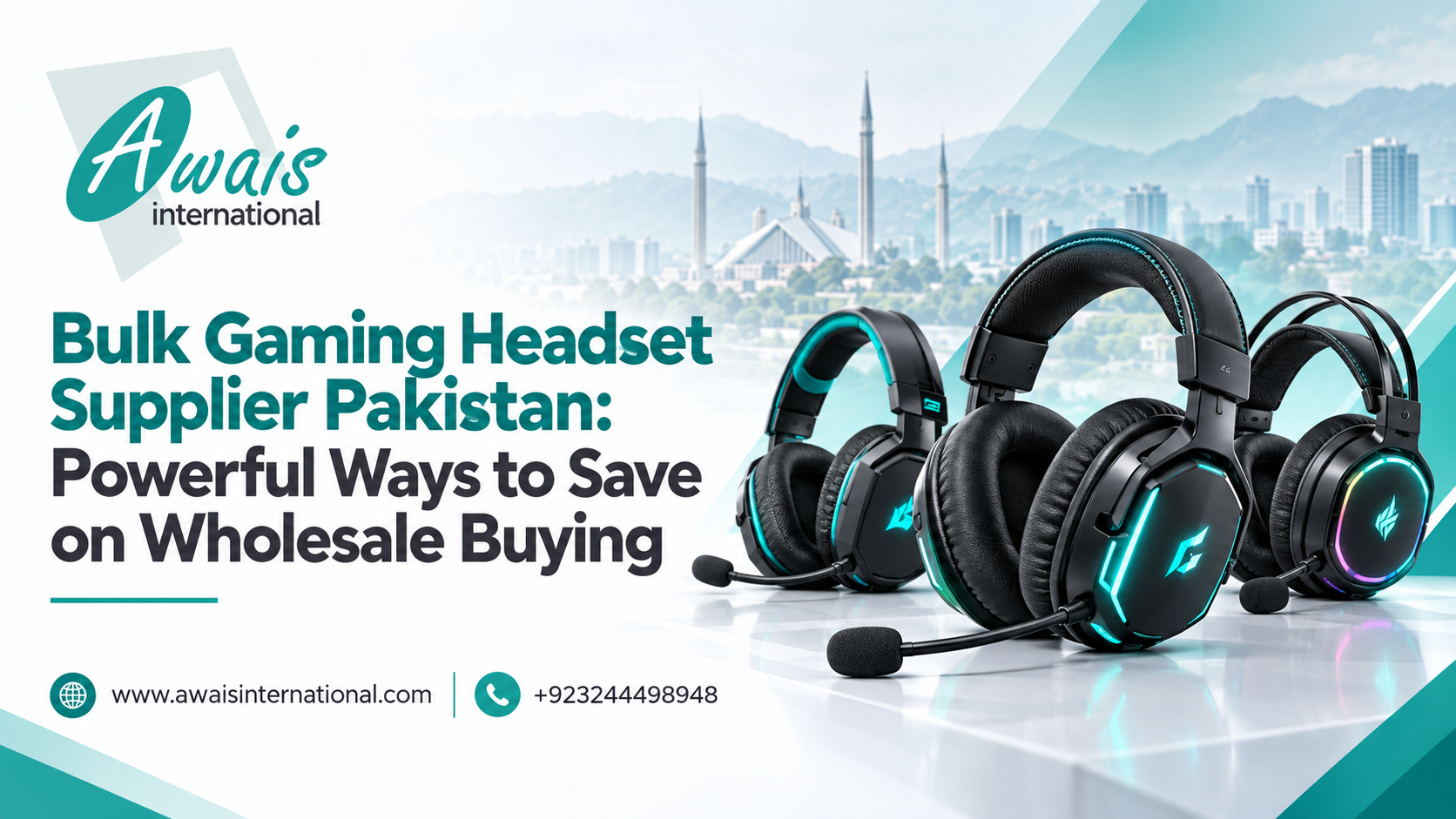 bulk gaming headset supplier Pakistan by awais international