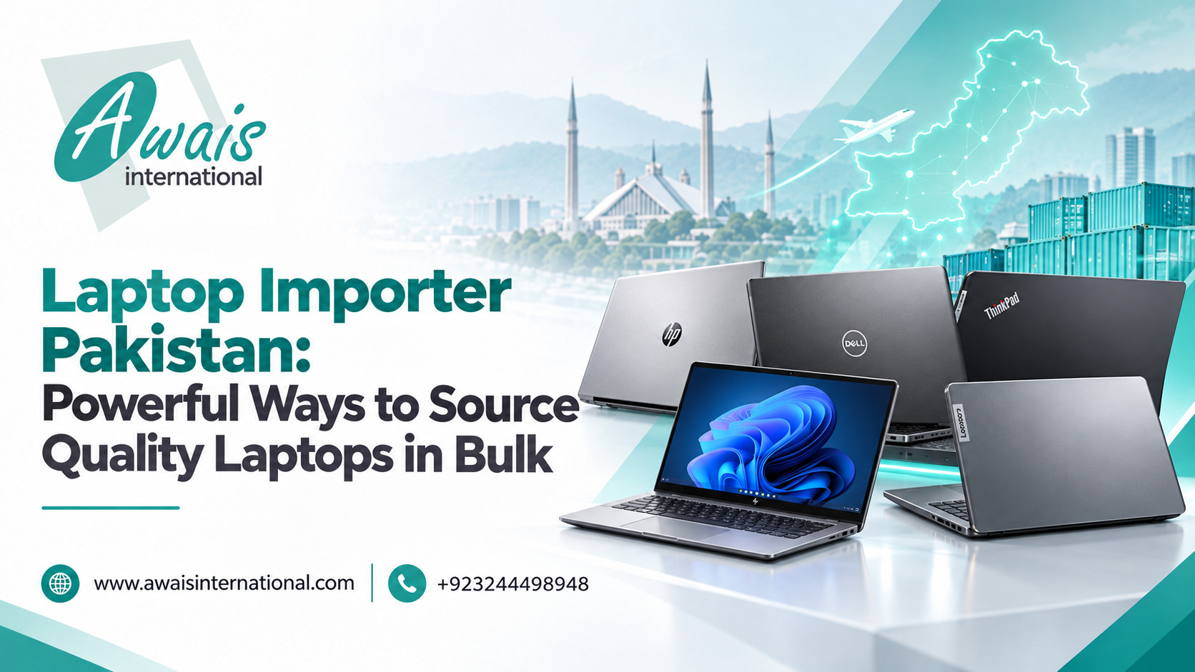 laptop importer Pakistan by awais international